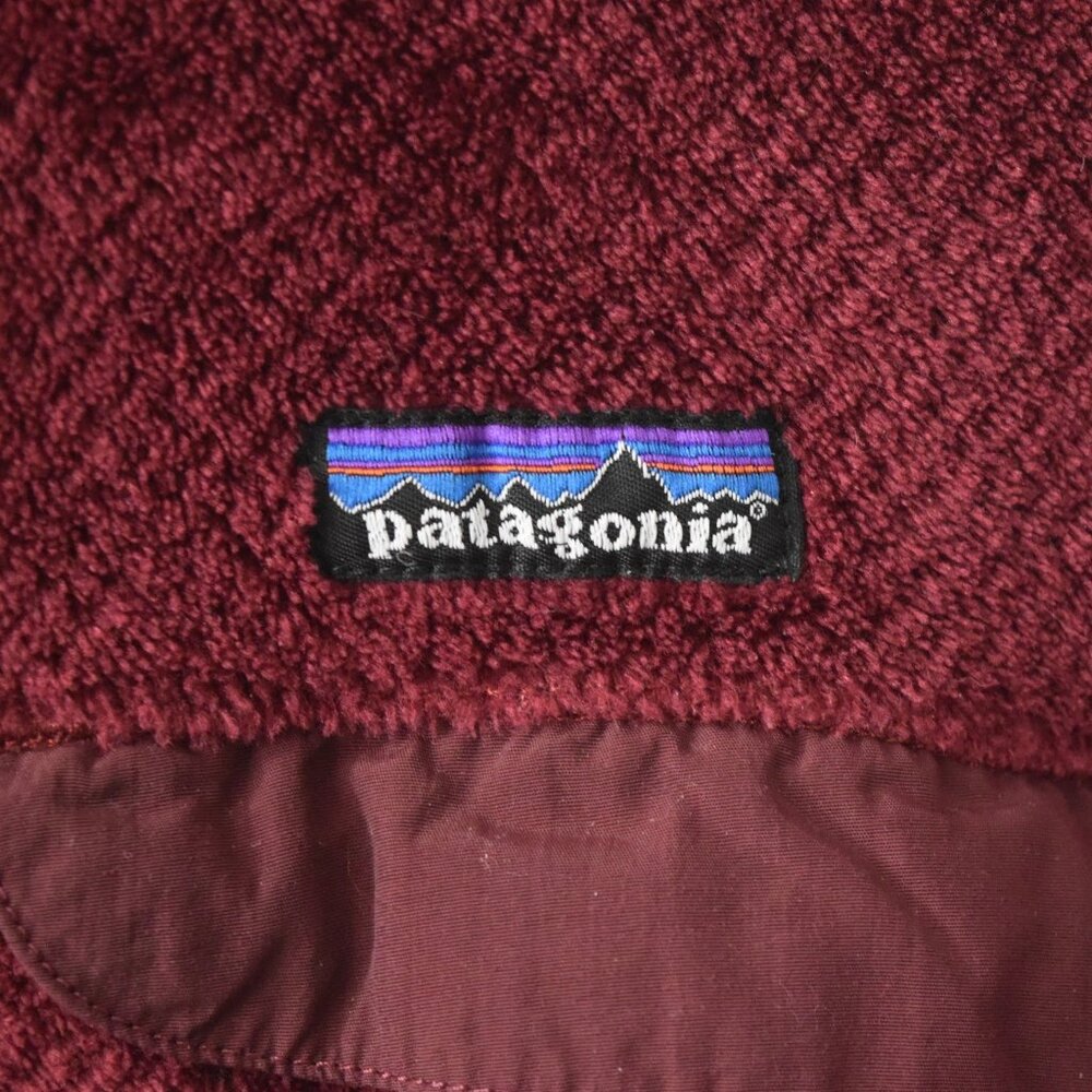 Patagonia Womens Medium Burgundy Re-Tool Snap-T Pullover Governors Academy Patch - Picture 4 of 8